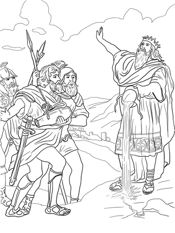 David And His Mighty Men Coloring Page